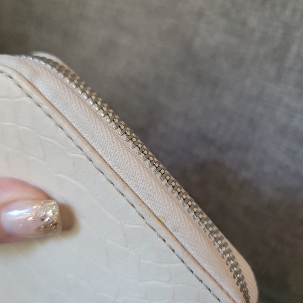 Michael Kors Snakeskin Embossed Compact Zip Around Wallet - Picture 9 of 12